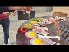 Cuisinier à pizza portable en acier corten Grill facile à assembler à l' extérieur