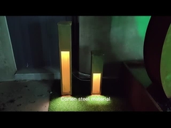 Lampe extérieure 10Watt de Corten de lumières en métal extérieur en acier rouge rustique de boîte