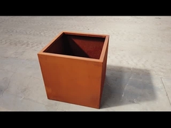 Grand métal de jardin de fleur de planteurs extérieurs faits sur commande de pot