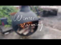 Camin suspendu au plafond monté au mur