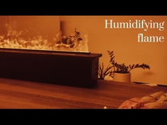 Chemin électrique à brouillard lumineux - cheminée à vapeur d'eau réaliste et eau potable